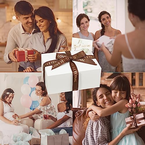 Unicopak 964-24 Pack Gift Boxes 9X6X4 Inches White Gift Boxes thumb #4