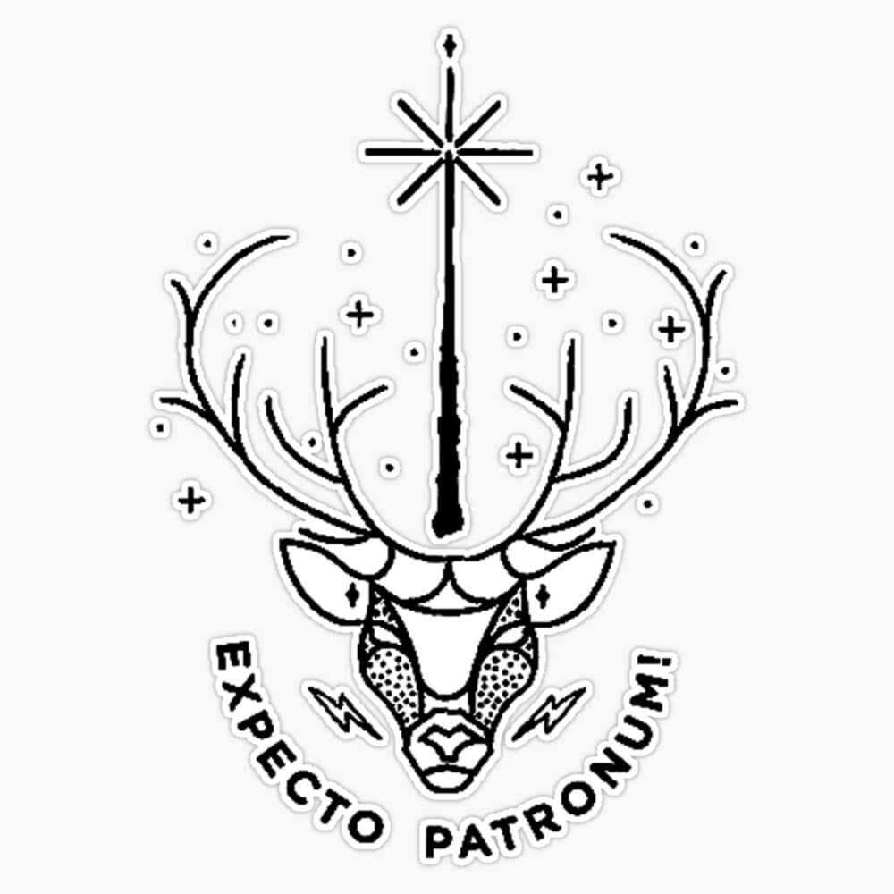 Expecto Patronum Bumper Sticker Vinyl Decal 5 inches