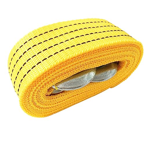 PRETYZOOM 2pc Car Winch Recovery Rope Nylon Trailer Towing Strap with Strong Hooks Sturdy Winch Ropes