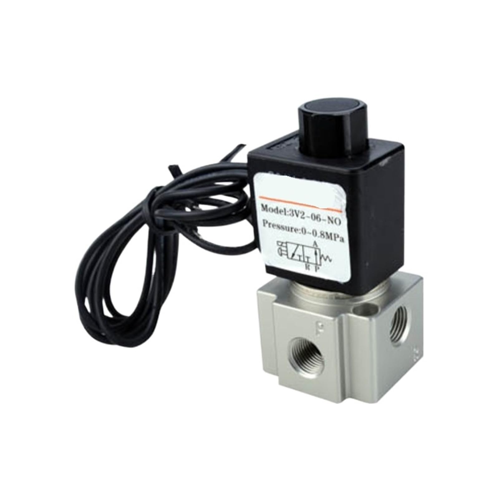 Électrovanne 3V208NCBI 3 voies 2 positions série 3V2 pour contrôle de fluide