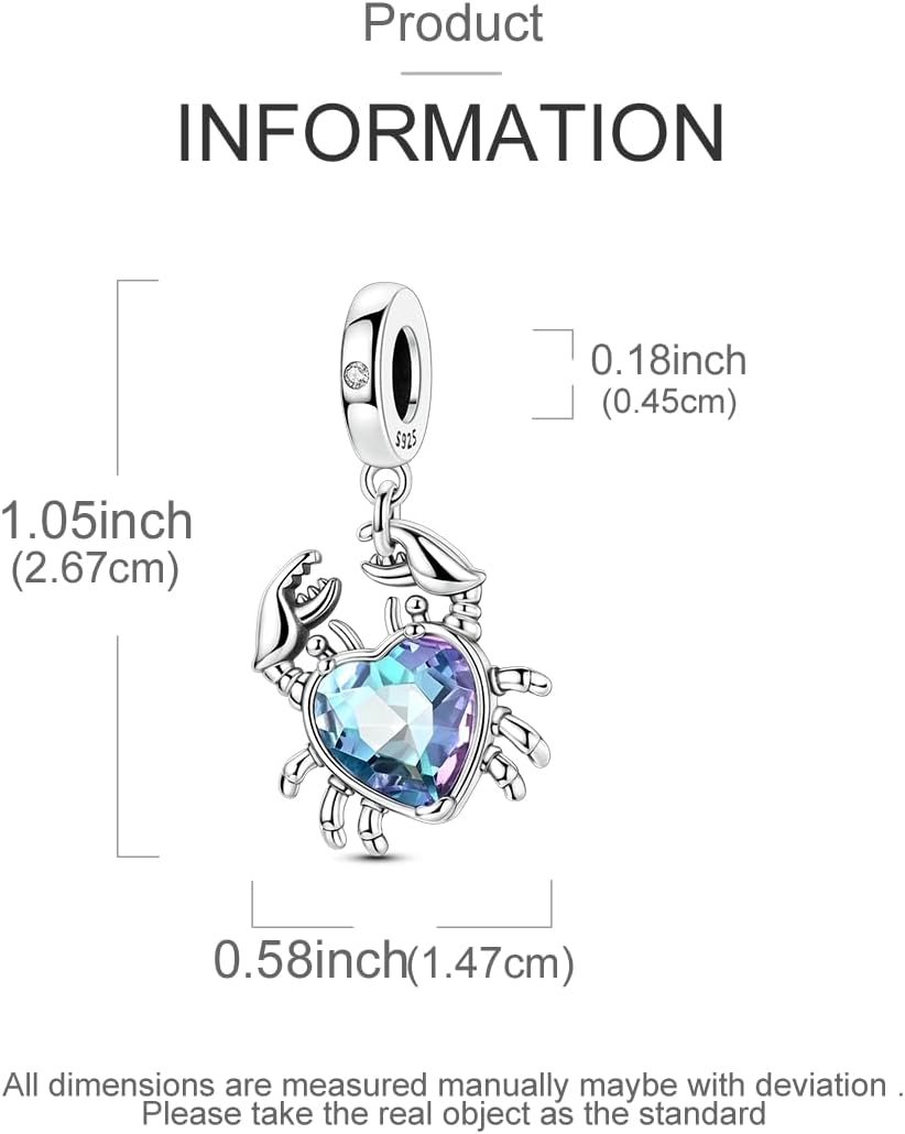 Hapour 925 Sterling Silver Charms for Bracelets Necklace Jewelry Dangle Pendant Beads Charm Family Heart Charm for Women - Image 4