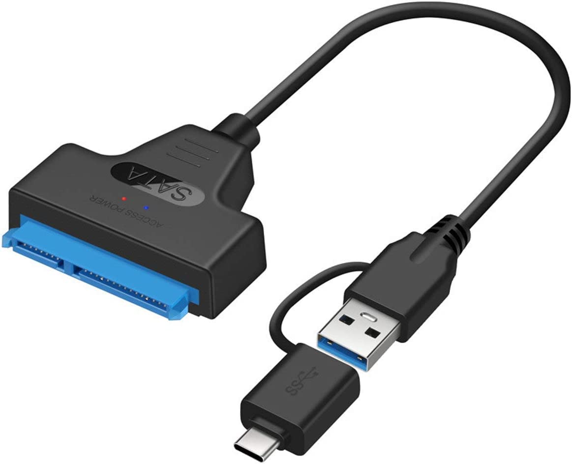 Etzin USB 3.0 & Type-C SATA,USB-C USB 3.0 SATA Adapter Hard Disk Driver SSD Adapter Cable for 2.5" SSD/HDD Drives External Converter Cable-(EPL-258TC),Black (B0BB32Q1RS) Amazon Price History, Amazon Price Tracker