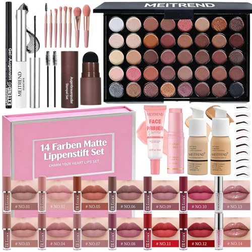 Kit de maquillage anti-imperfection avec coussin d'air et fards pour femme