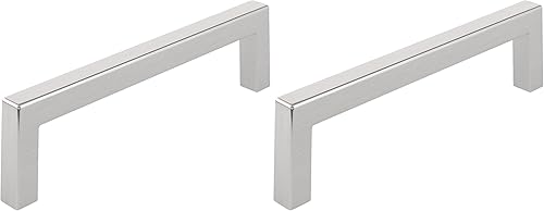 Miniatura 1 de Richelieu Hardware BP873128195 Lambton Collection - Manija de gabinete contemporánea, 5 pulgadas de centro a centro, níquel cepillado (paquete de 2)