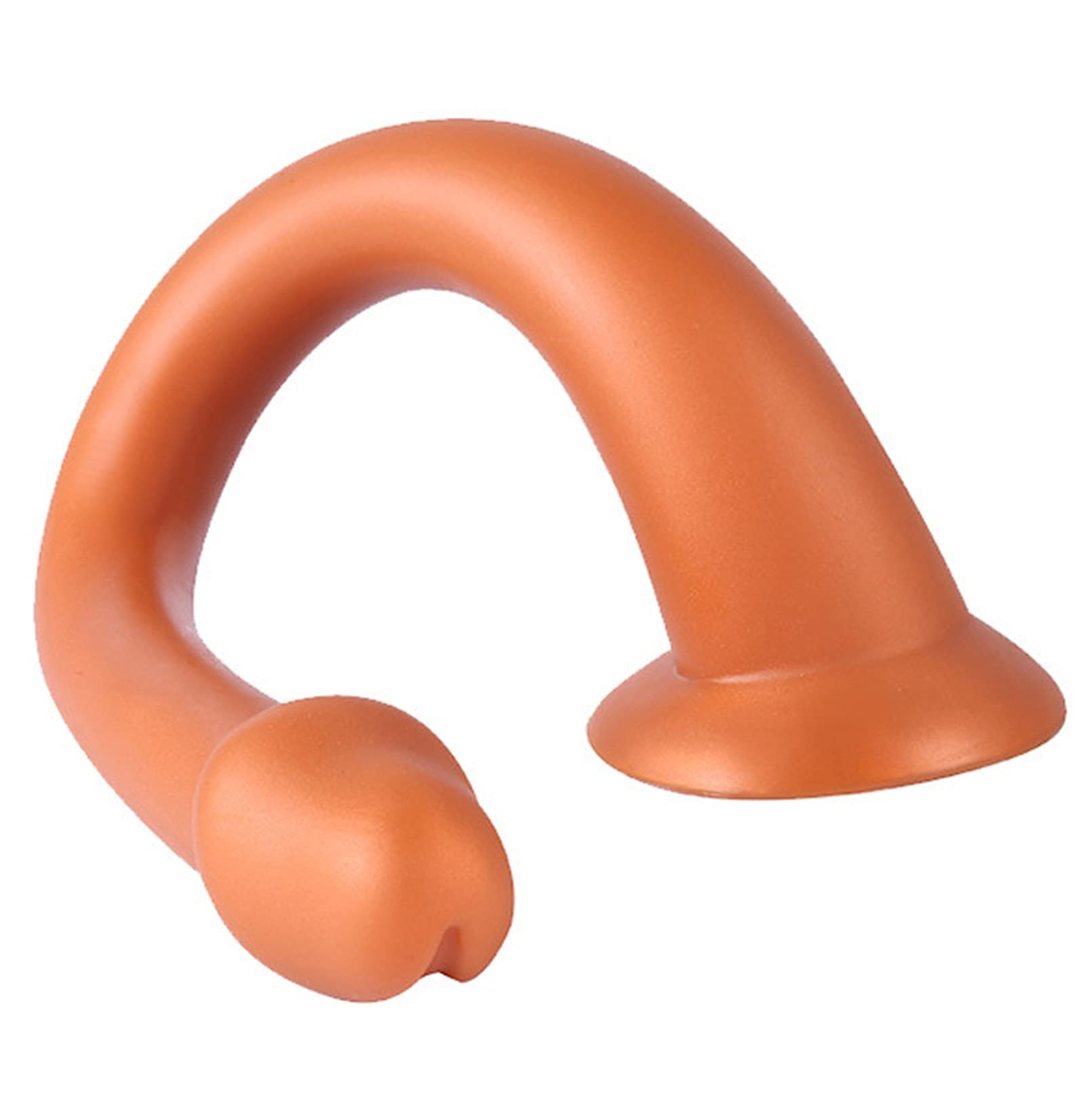 ZWBHSH Plug Anale Morbido Silicone Extra Lungo Butt Plug Dilatatore Dell'ano Vaginale Massaggiatore della Prostata Uomini E Donne Masturbatori Giocattoli del Sesso 4 Formati tra Cui Scegliere,d'oro,L