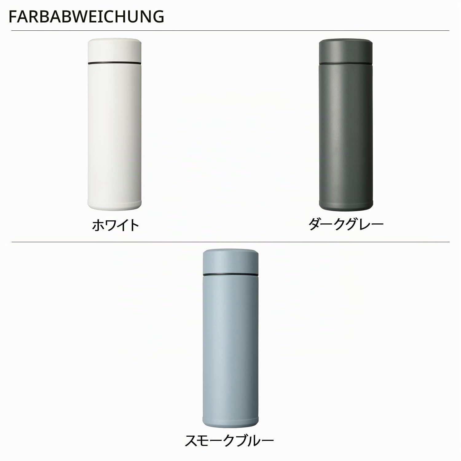 Attribute name: Kyocera isolierte Slim-Trinkflasche mit keramischer Innenbeschichtung, 12 Stunden heiß, 24 Stunden kalt, BPA-frei, leicht zu reinigen, auslaufsicher, 500 ml, smoke-blue, MB-17S-BU SLIM | Rauchblau, schlankes Design, BPA- & PFAS-frei, 12 h