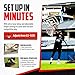 UBALL Lite | Ultra Portable Outdoor Basketball Hoop | Play at Beach, Grass, Tailgate | Setup in Minutes | Height Adjustable with Full-Sized Rim | Yard Game for Kids and Adults | Game Ball Included