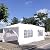 Ampela 10 x 20 FT Pop Up Gazebo Marquee,Anti-UV Party Wedding Tent Event Shelters with 4 Removable Windows Walls and 2 Zipper Walls,Outdoor Patio Canopy for Party