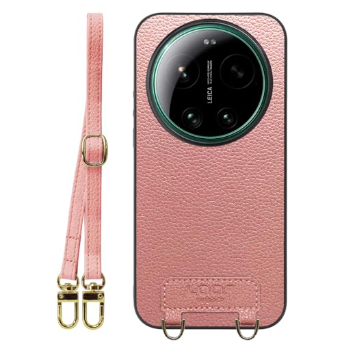 LOOF LUXURY-SHELL SHOULDER �{�v ���U�[ �X�}�z�P�[�X for Xiaomi 17 Ultra �p �P�[�X �J�o�[ �X�g���b�v�z�[�� �V�����_�[ �X�g���b�v �X�}�z�V�����_�[ �V���v�� �ϏՌ� ���^ �y�� leather [�t���~