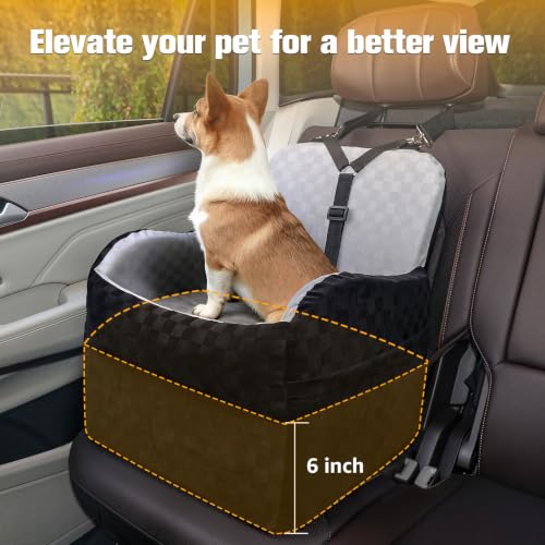 PETICON Waterproof Dog Car Seat with Memory Foam