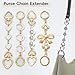 YANGMUM 4Pcs Bag Extender Chain Gold Purse Strap Extender Replacement Crossbody for Bag Accessories Women, Girl Handbags Adjustable Purse Charms Making Supplies (Pearl, Bow Ribbon, Heart, Moon)