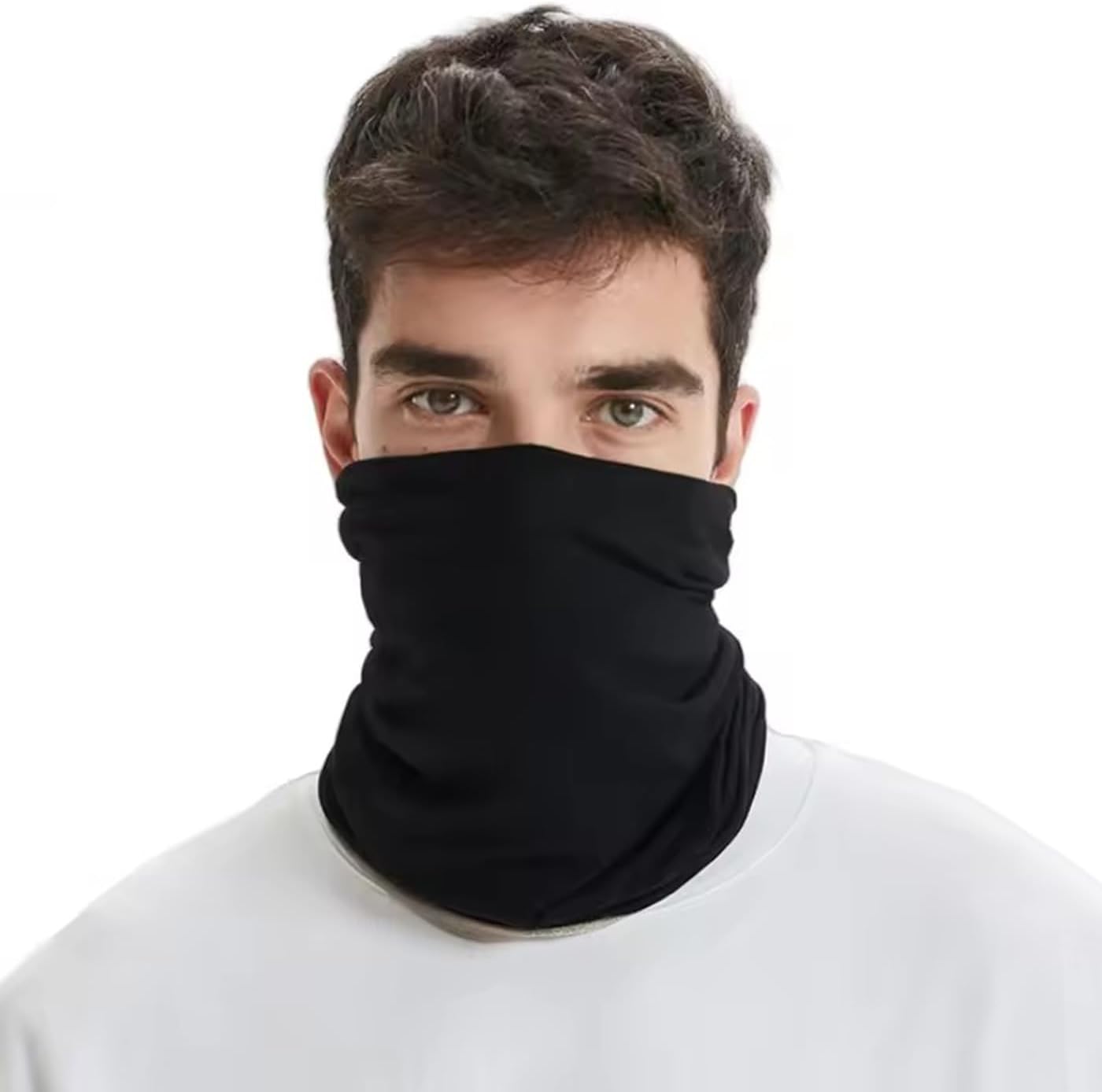 Faraday Scarf, Silver Fabric Neck Scarf,EMF Protection,Radiation Shielding, Face and Neck Coverage