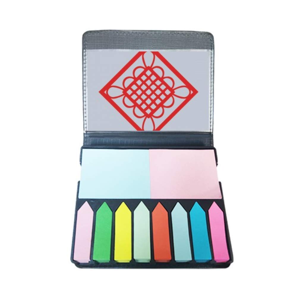 Noeud Chinois Diamant Rouge bloc-notes pour lecture et bureau