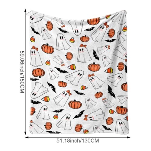 Couverture flanelle Halloween citrouille plaid doux canapé chaise - 8
