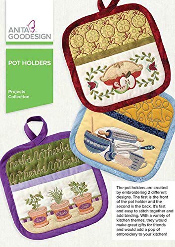 Anita Goodesign Embroidery Designs - Pot Holders