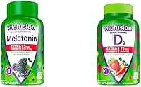Vista 13 de Vitafusion Vitaminas gomosas de melatonina extra fuertes, 5 mg, 120 unidades de gomitas