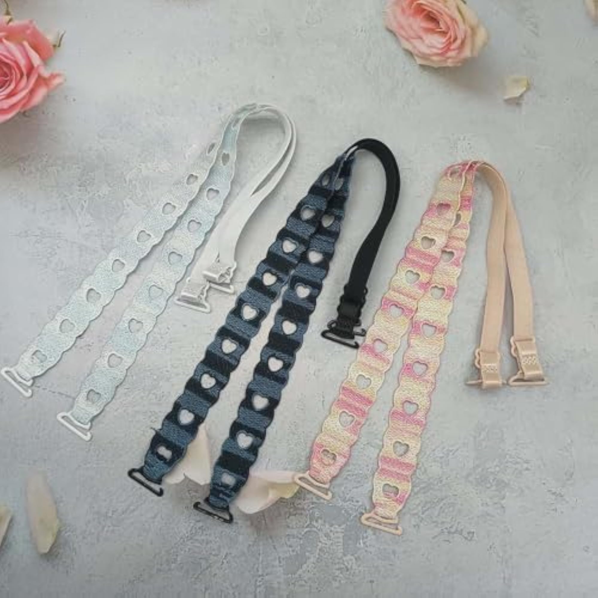 Embroidered Lace Design Lightweight Shoulder Strap
