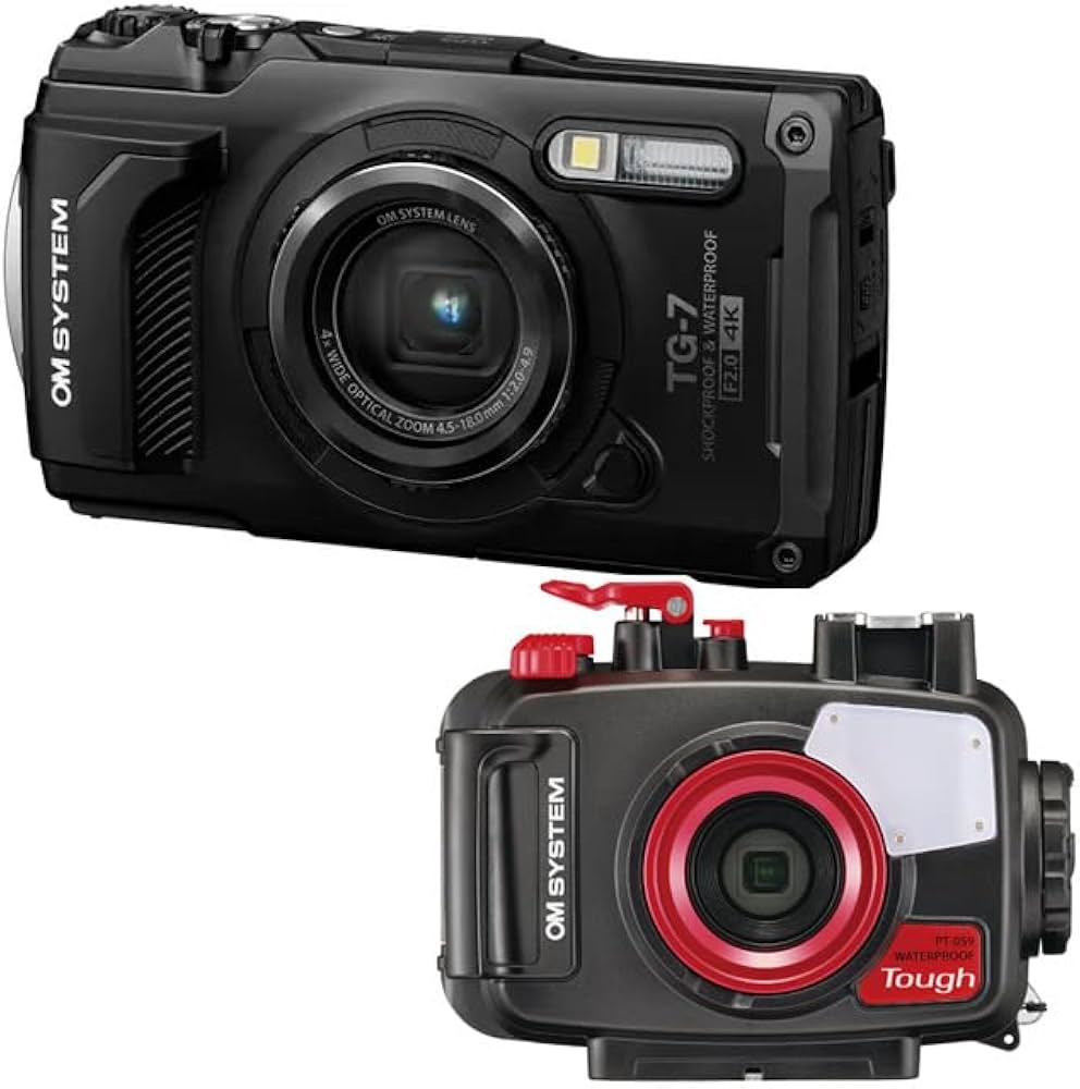 【美品】OLYMPUS TG-7 ブラック　水中ハウジング　アーム付き Amazon | OM SYSTEM オーエムシステム デジタルカメラ Tough TG-7