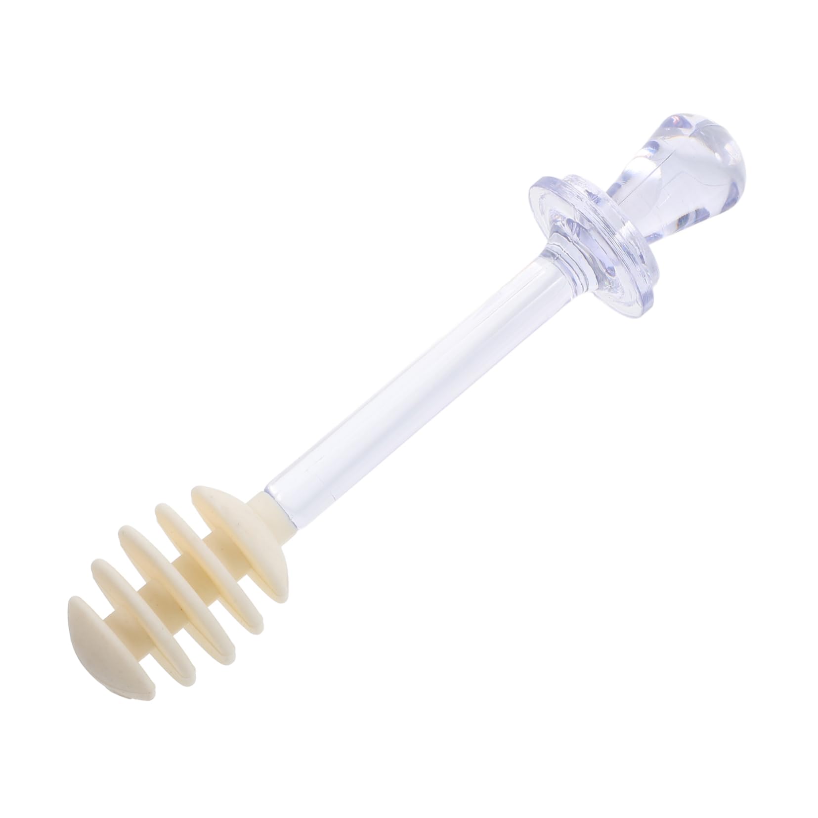 MAGICLULU 1pc Plastic Honey Dipper Stick Creative Honey Spoon for Easy Syrup Viscous Substance Dispensing Smooth Polished Surface Party Favors Random Color