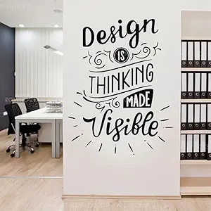 GADGETS WRAP Wall Decal Vinyl Sticker Design is Thinking Made Visible for Office Home Wall Decoration