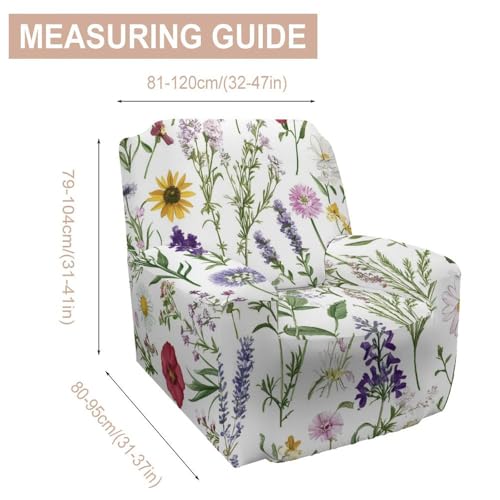Housse de fauteuil fleurie pour rénover un siège usé facilement