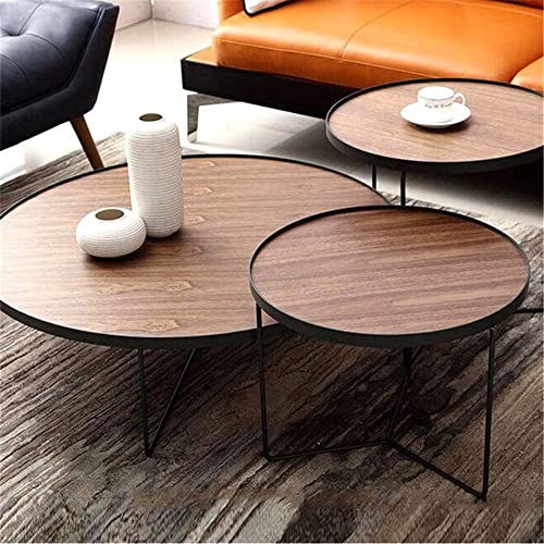 dtkmkj Beistelltisch Nesting Couchtisch Set 3 Beistelltisch Couchtisch Laptop Tablet Computer Möbel Dekoration – Bild 3
