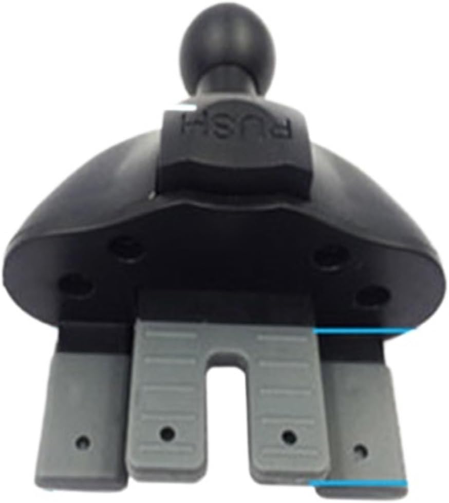 Car CD Slot Mobile Holder Accessories 17mm Ball Head Base Car CD Slot Mount Fit for Samsung Fit for Xiaomi GPS Brackets(Red)