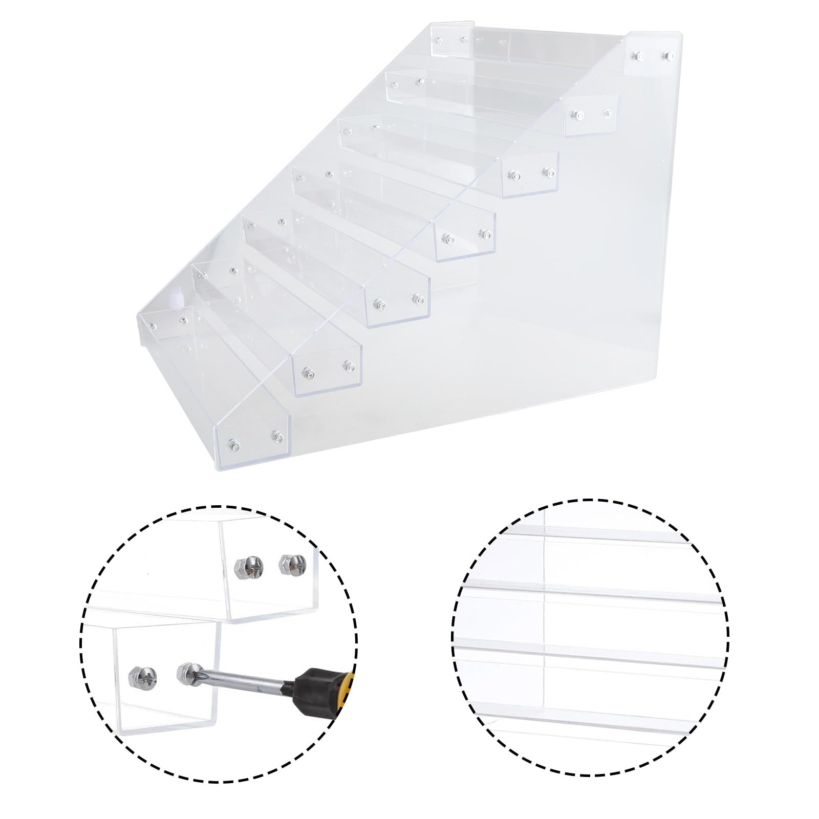 Organizzatori per pittura acrilica per vernici acriliche e pennelli organizer a 7 strati per strumenti efficienti