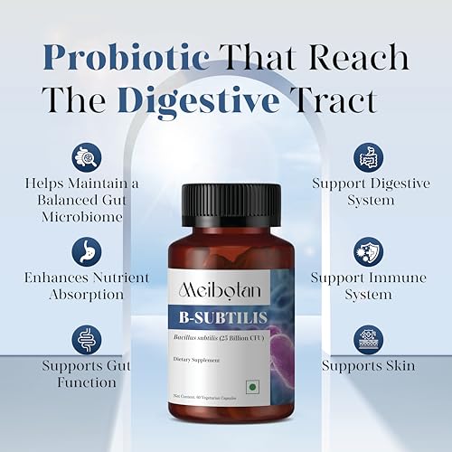 Image of Bacillus Subtilis 25 Billion Enhance immunity | For Both Men & Women- 60 Veg Capsules