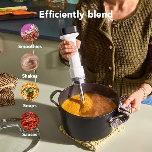 KitchenAid Go Cordless Hand Blender w/Accessories, battery included,KHBRV75 - image 5
