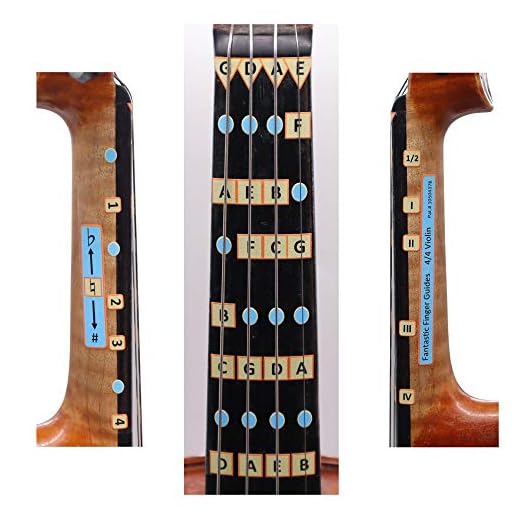 Fantástica guía de dedos para violines, instrumentos musicales de cuerda, calcomanías para diapasón y diapasón para aprender notas, juego o violín