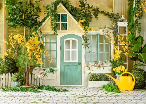 Décor de fête de Joyeuses Pâques et grand fond de studio photo