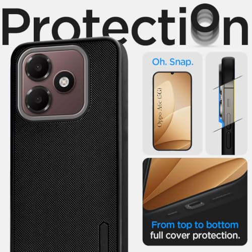 Image of Jkobi Rubberised Back Cover Case for Oppo A6c 4G (Textured Grip Design | Micro-Fiber Cloth Inside | Slim and Light Weight | Soft Touch and Feel)