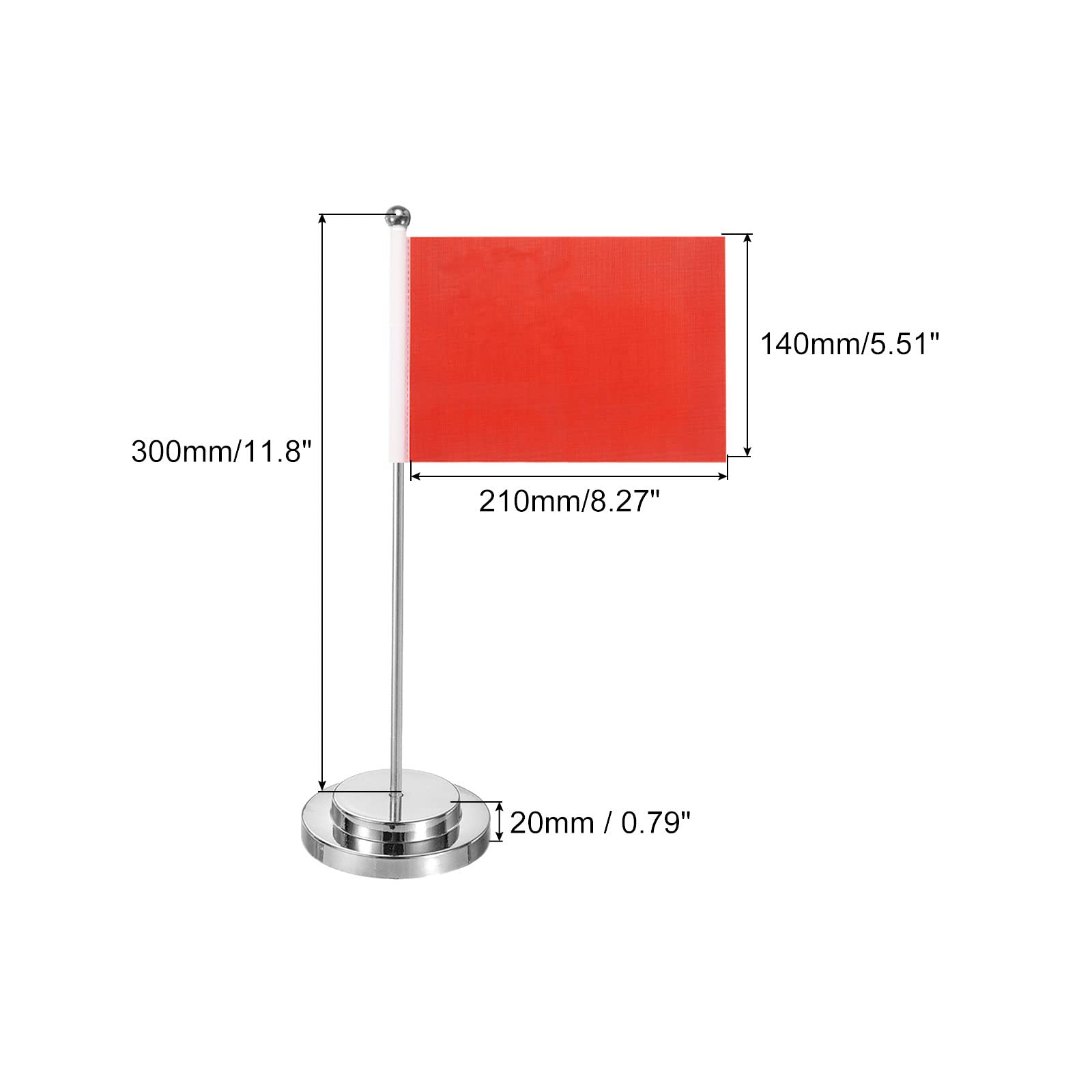 FONDOTIN Lot De 8 Supports De Mini Drapeaux Extérieurs Et Intérieurs - Bases Noires Pratiques Pour Décoration
