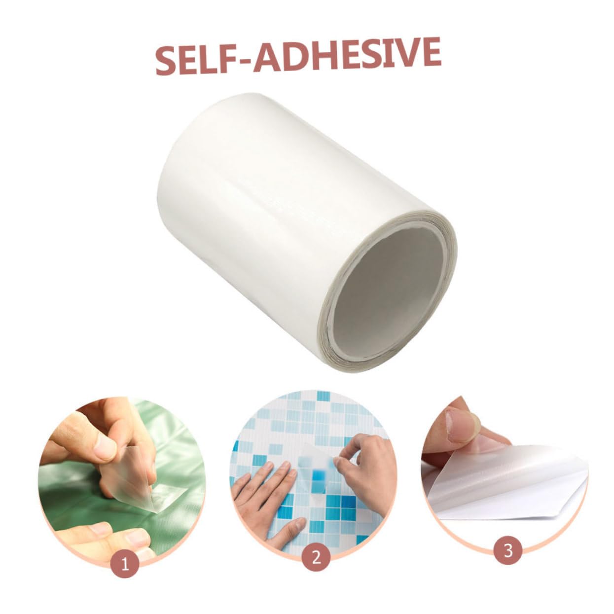 Milisten 5 Rouleaux Subvention De Réparation De Piscine Gonflable Bouée d'eau Jouets Anneaux Outil De Kayak Patch Anneau De Natation en PVC Outil De Réparation Écusson De Canoë Blanche TPP