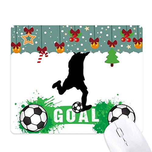 Tapis de souris football Noël bureau enfant décoration festive de chambre