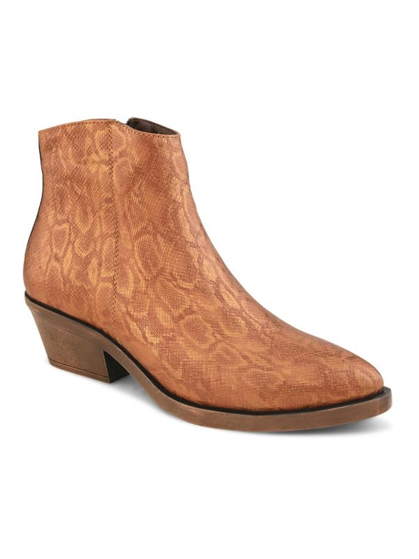san frissco Women's Boots Textured Block Heel Slip On Shoes for Women | Lightweight Soft Cushioned Footbed with TPR Sole | Stylish & Comfortable for Casual Wear & Parties-picture-37