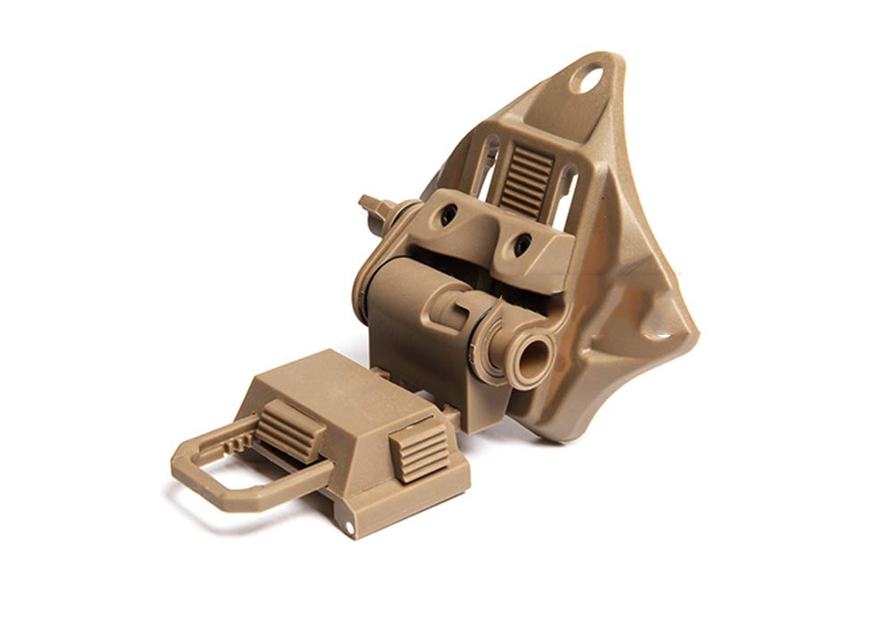 FMA Airsoft Paintball L4G19 Plastic Helmet NVG Mount for PVS15 PVS18 GPNVG18 Night Vision Goggles (DE)