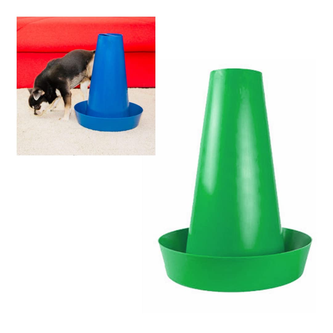 PIPPi WC per Cani Maschi – Vasino per Cani da Interno ed Esterno – Colonna Orinatoio Lavabile – Alternativa alla Traversina Confezione da 1 Verde