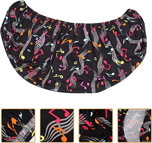 Keyboard Dust Cover for 61 Keys Electric Piano, Awsaccy Adjustable Electronic Keyboard Piano Cloth Cover Dirtproof Musical Keyboard Protective Cover with Elastic Band Design (Music)