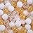 STARBOLO Ball Pit Balls for Kids- 100 Pieces Pearl Gold Plastic Balls BPA Free Non-Toxic Crush Proof Balls for Toddlers Kids Ballpit Accessories Playhouse Tent Playpen Pool Decor.