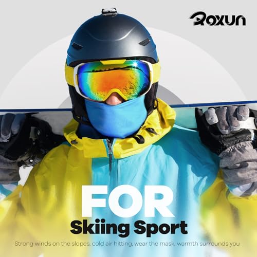 Image of ROXUN Balaclava Ski Mask, 2 Pack Summer Motorcycle UV Protection Shiesty | Cooling, UPF 50+, Unisex, Windproof, Face Mask, Neck Gaiter, Versatile Use