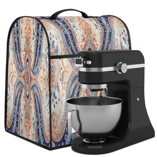 Coffee Maker Cover Aztec Ethnic Kitchen Appliance Covers Small Appliance Covers Blender Cover Juicer Cover Dust Covers for Kitchen Appliances with Top Handle and Pockets,Washable,B297