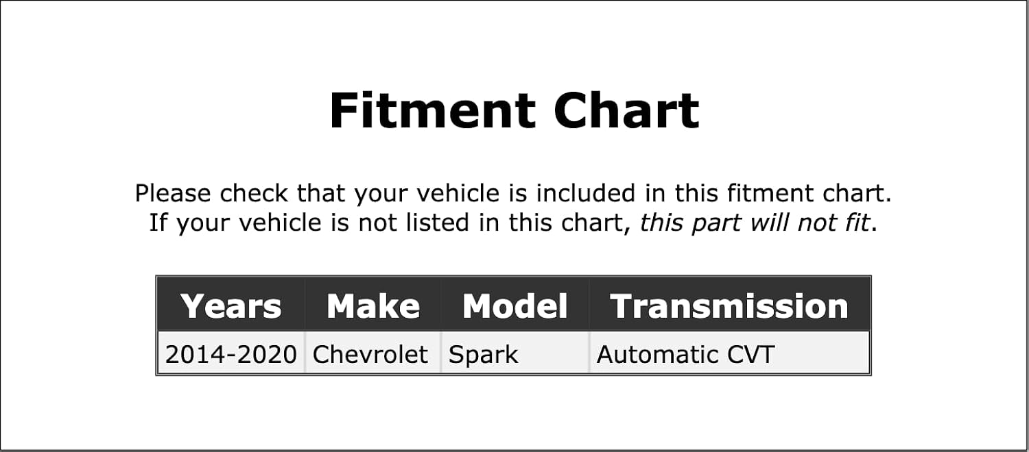 Automatic Transmission Input Shaft Speed Sensor Compatible With Chevrolet Spark Automatic CVT Transmission 2020 2019 2018 2017 2016 2015 2014 P-2621894