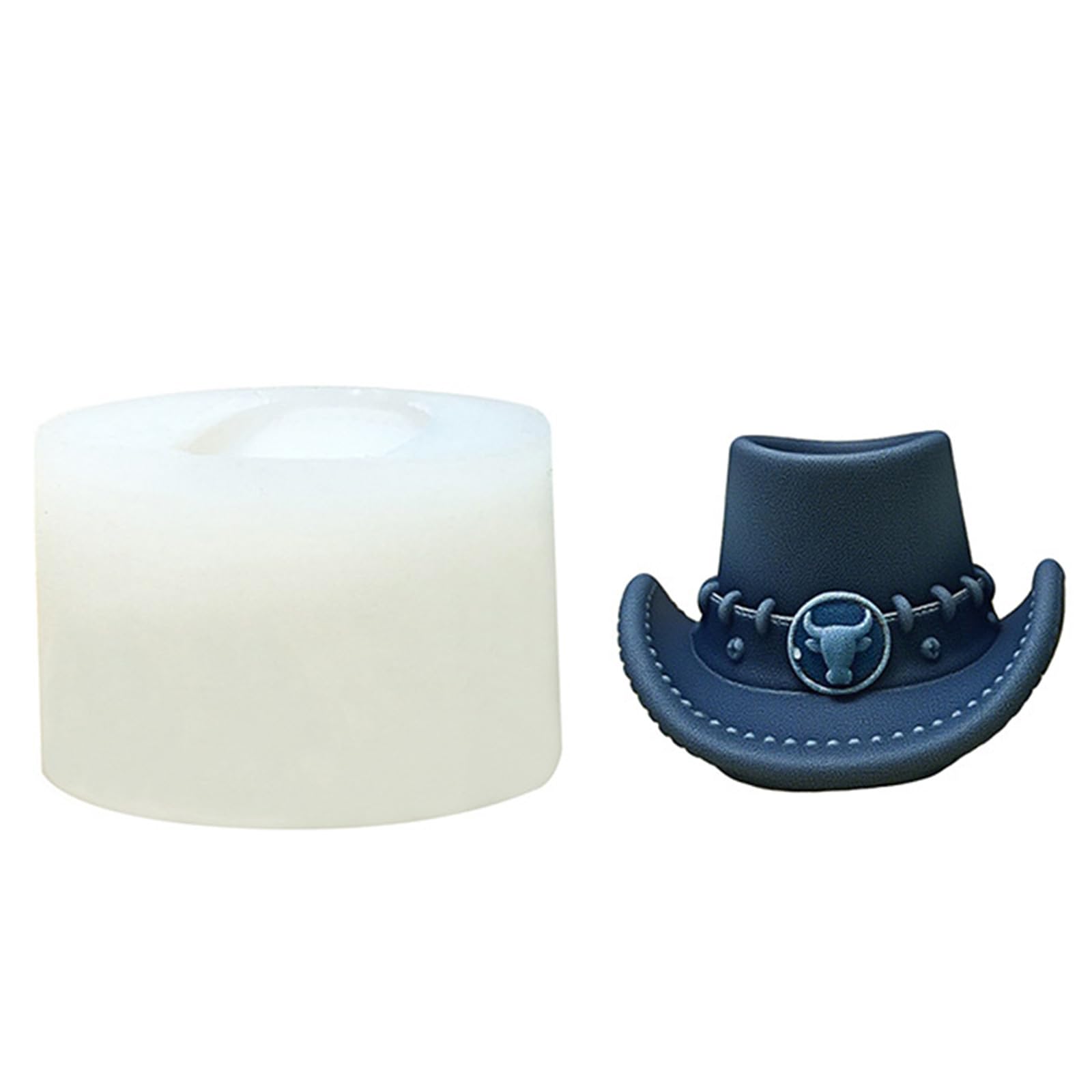 Snorvixre Decorative Jean Hat Silicone for Art Plasters Casting Easy Releases Flexible Designs Multipurpose Jean Hat Mold Crafting