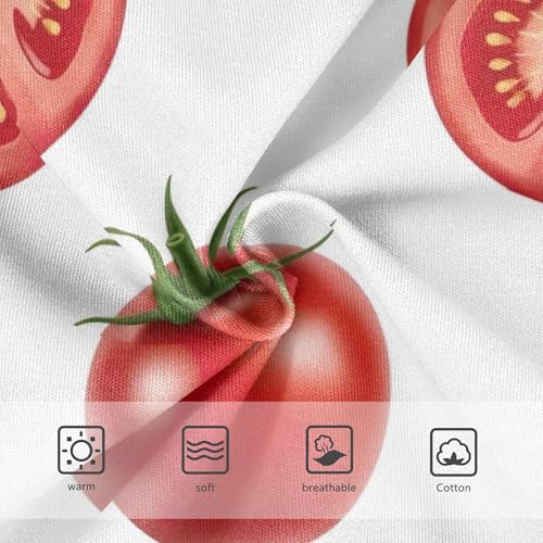 Delicous Tomatoes Prints White Panties for Girl Toddler Underwear Floral Cotton Animals Undies Kids Briefs 2t3