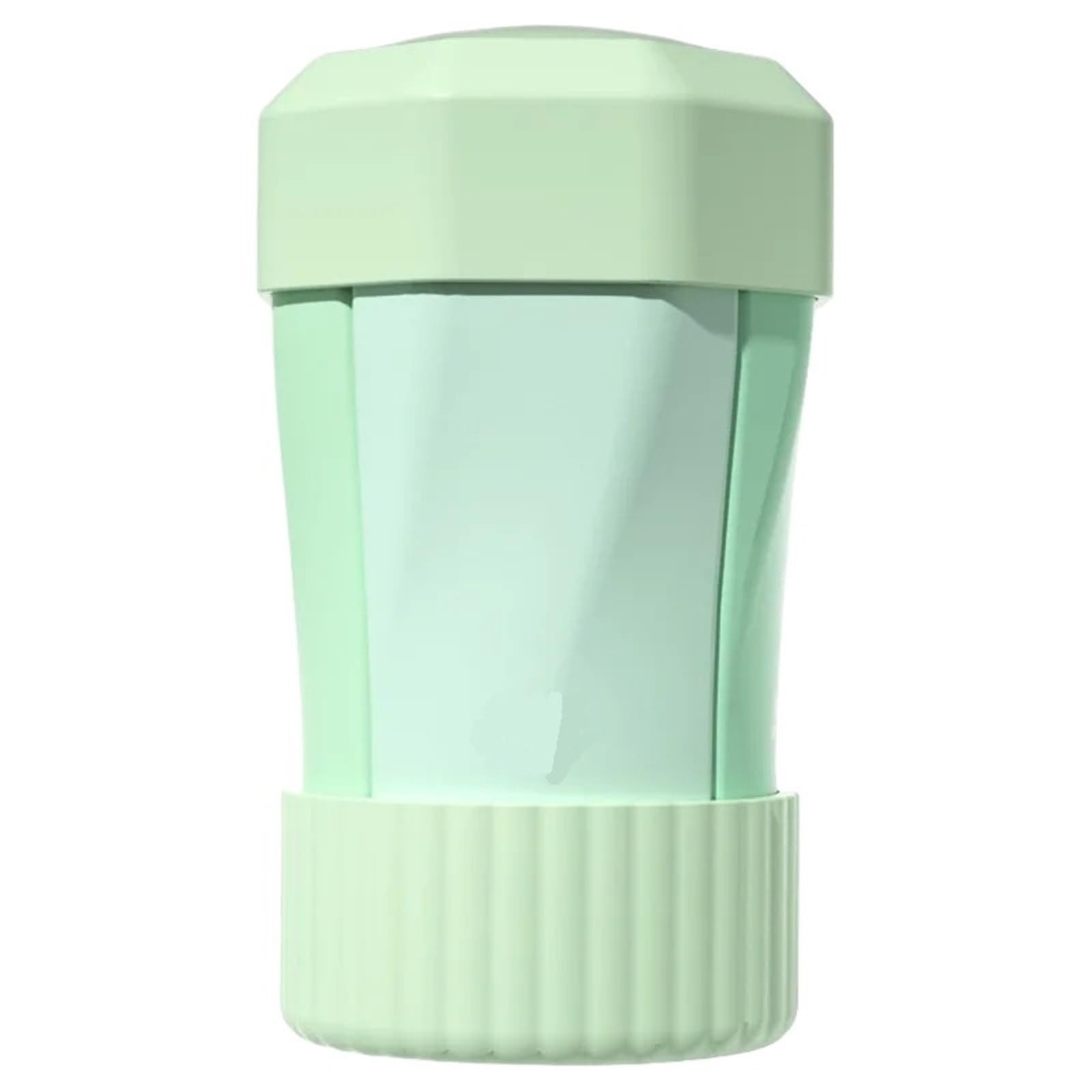 Set di bottiglie da viaggio in silicone 2 pezzi Per Shampoo, Lozione | Contenitore portatile for articoli da toeletta 4 in 1 for shampoo BodyWash da viaggio(Green)