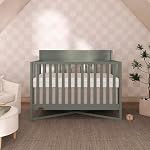 Dream On Me Owen 5-in-1 Lit bébé convertible en Seagrass, Conversions de Lit bébé en Lit bébé, Lit de jour, Canapé pour enfants & Lit complet