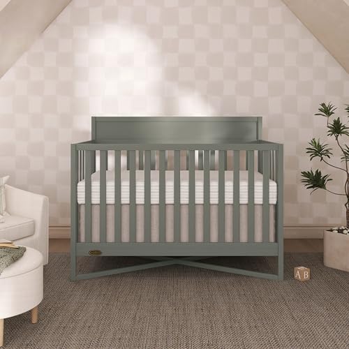 Image of Dream On Me Owen 5-in-1 Convertible Full Size Baby Crib, GREENGUARD Gold