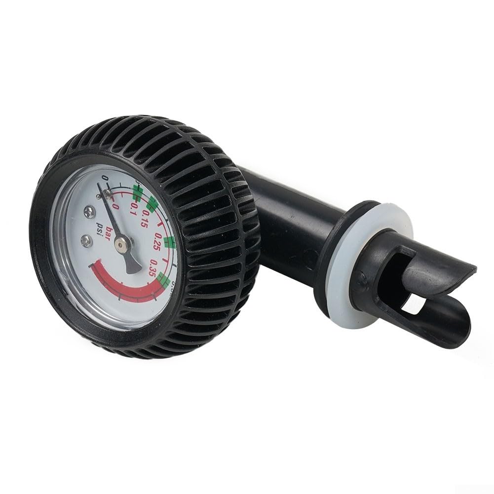 Manomètre de valve d'air pour bateau, kayak, baromètre, affichage numérique clair, protection blindée en caoutchouc, pour bateau gonflable kayak
